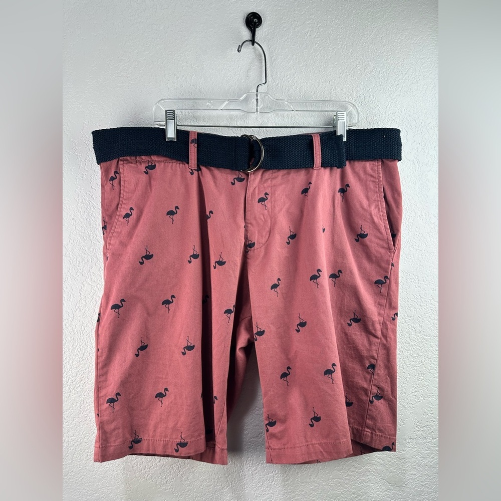 Beverly Hills Polo Club Men’s Coral Flamingo Shorts Size 38